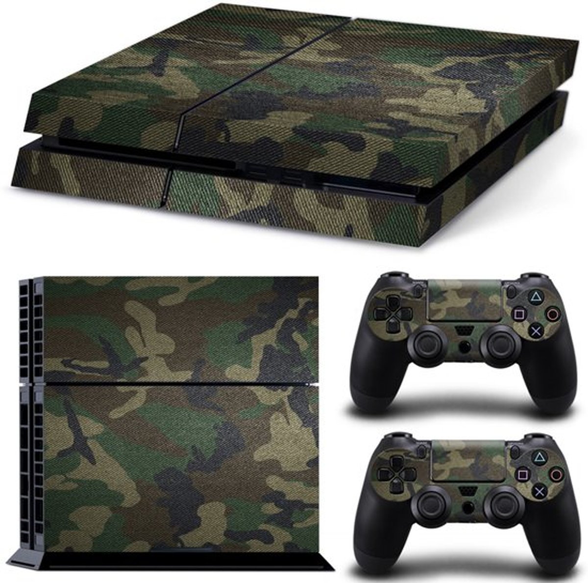 PS4 Console Skin | Army | +2 Controller Stickers voor Playstation 4